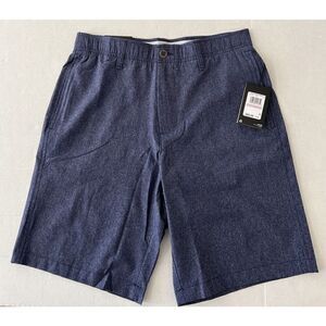 UNDER ARMOUR 1377359 410 Men Sz 32 Golf Vented Shorts Heather Blue 4-way Stretch